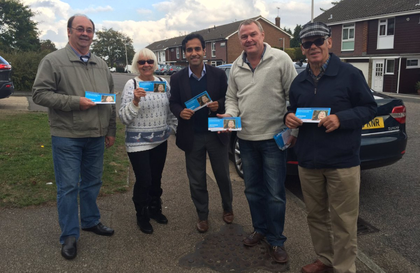 Campaigning in Rainham Central