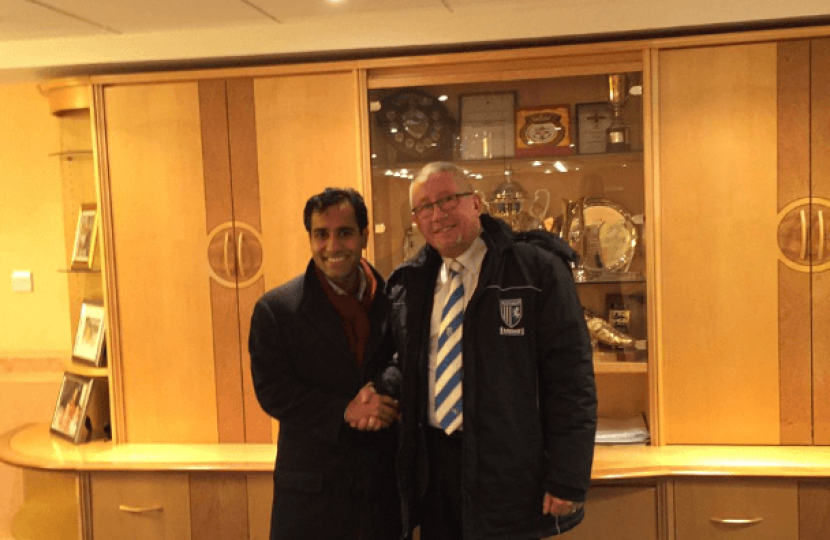 Rehman and the Gills FC Chairman