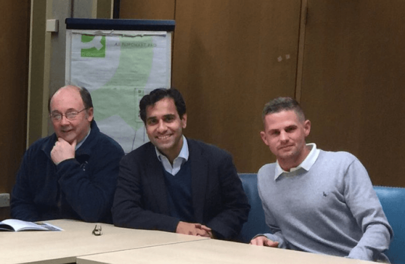 Rehman at the meeting