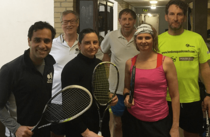 Rehman and Medway Council squash team
