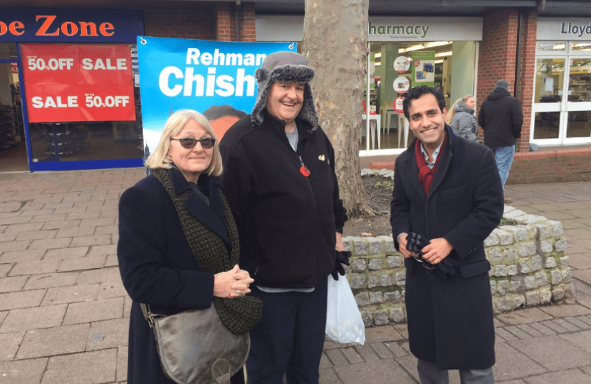 Rehman at his MP street surgery