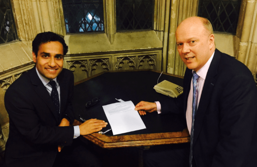 Rehman with the Transport Secretary