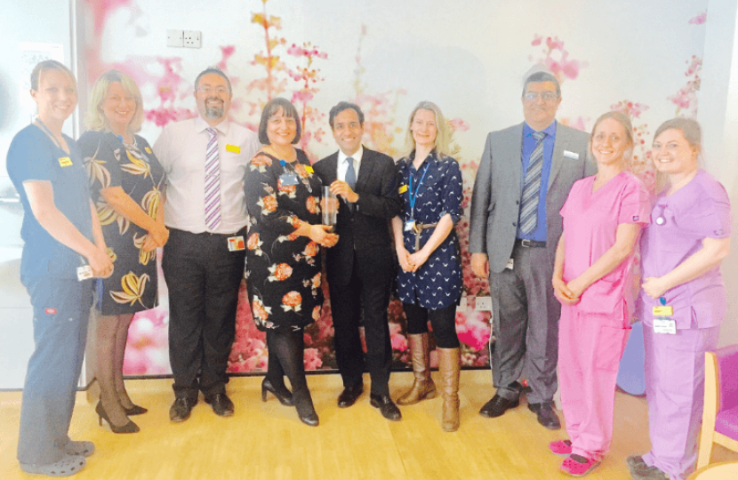 Rehman with the Maternity team