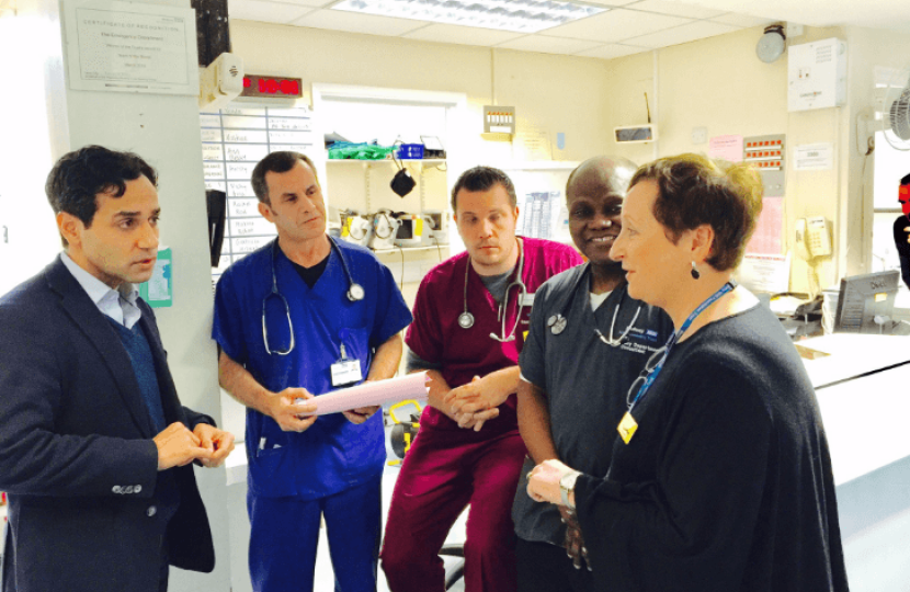 Rehman at the hospital