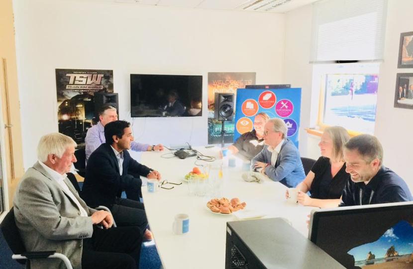 Rehman visits Dovetail Games