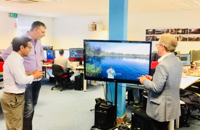 Rehman visits Dovetail Games