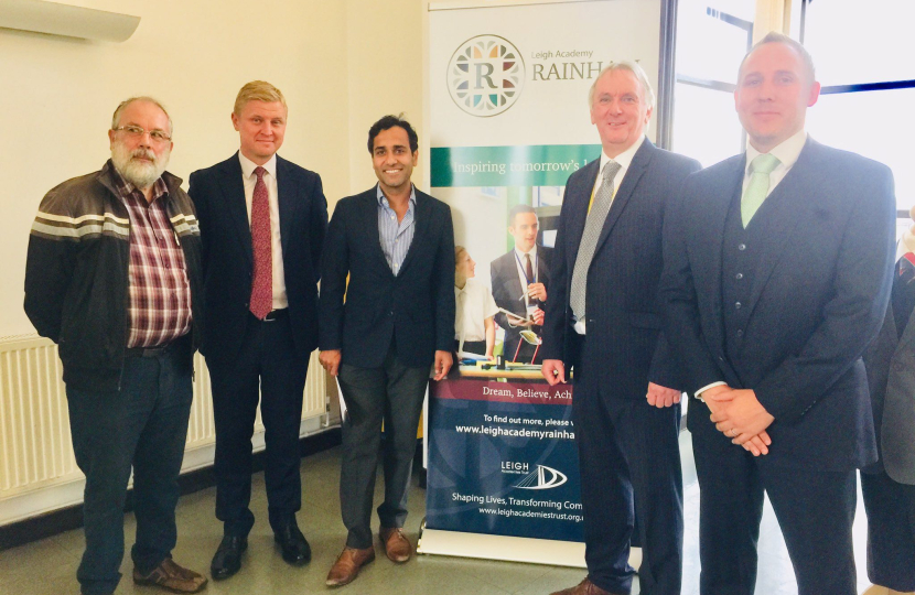 Rehman at the Leigh Academy Rainham School