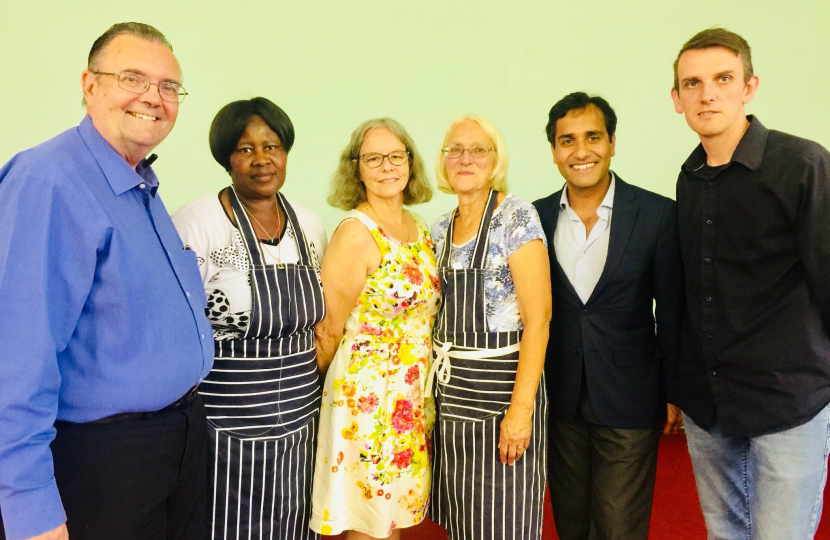 Rehman at the celebrations of Gillingham Salem Church
