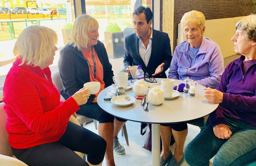 Rehman with local constituents