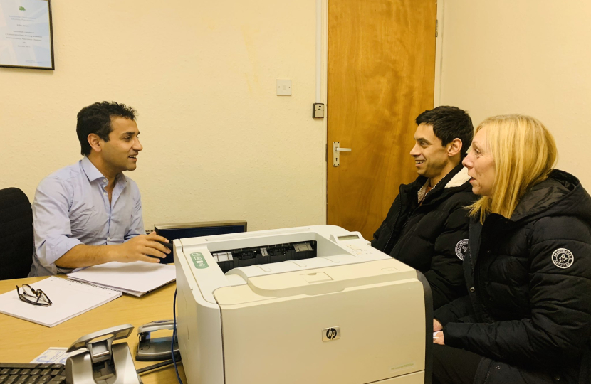 Rehman with constituents