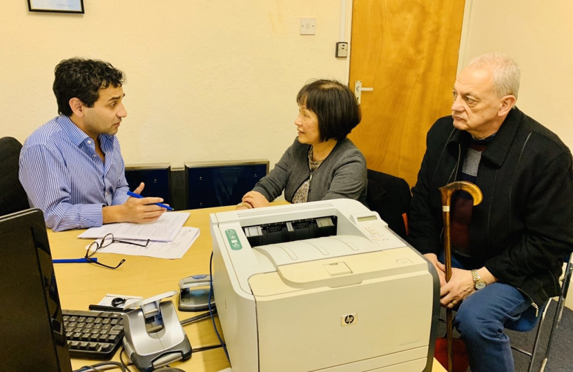 Rehman with constituents