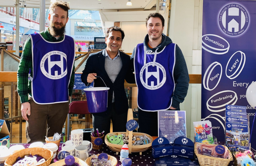 Rehman with fundraisers