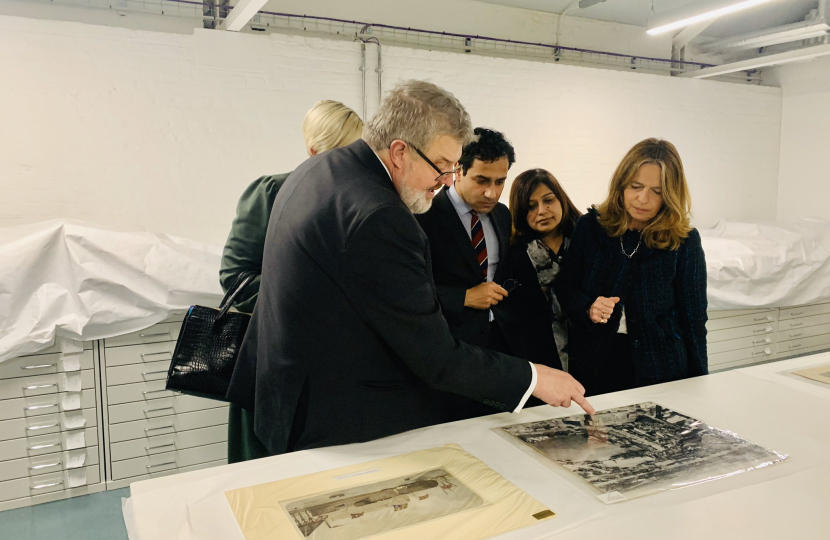 Rehman being shown the new facilities