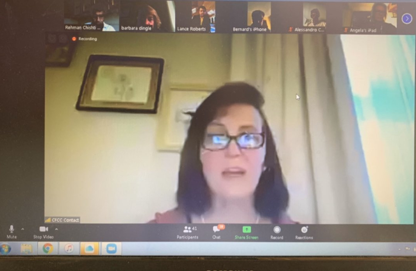 Video conference screenshot