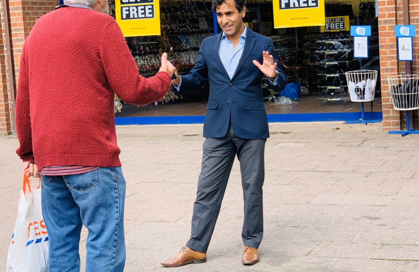 Rehman during street surgery