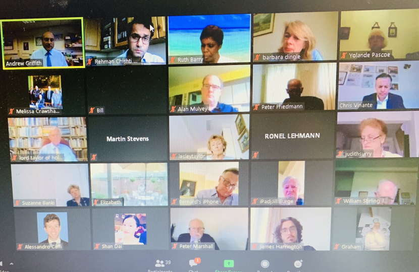 Screenshot of CFCC virtual event