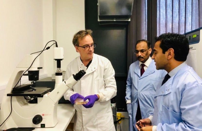 Picture taken previously of Rehman and Professor Shetty