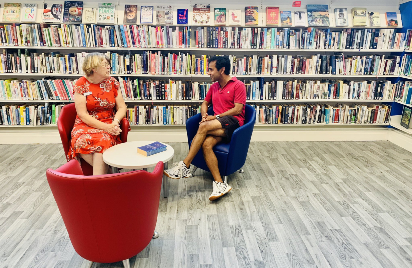 Rehman inside new Wigmore Community Hub