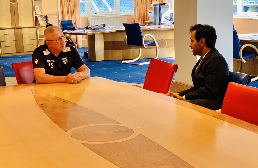 Rehman with Gills Chairman