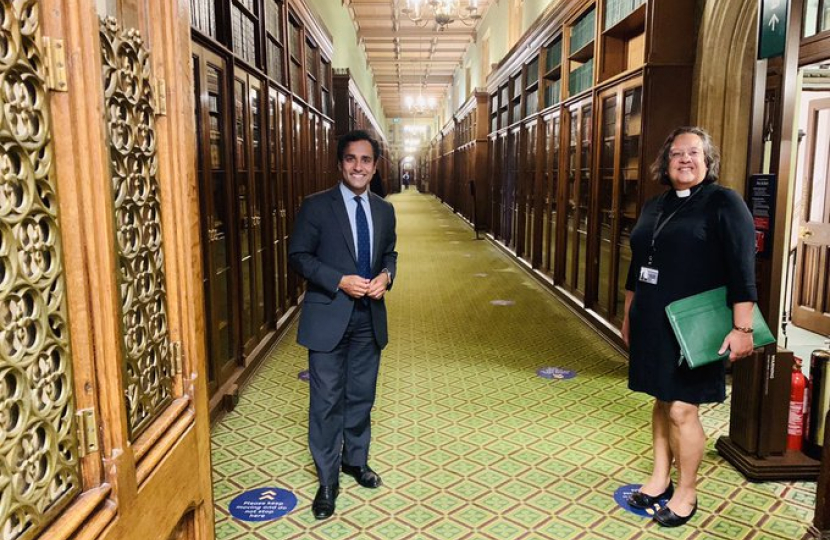 Rehman with the Speaker's Chaplain