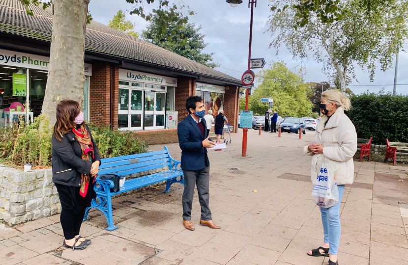 Rehman with a constituent