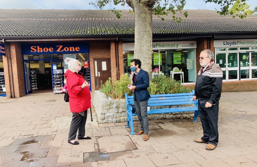 Rehman with a constituent