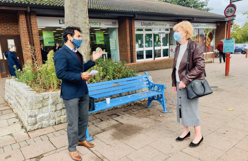 Rehman with a constituent