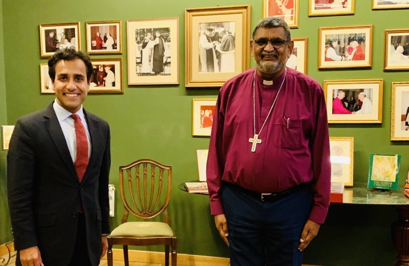 Rehman with AB Ernest