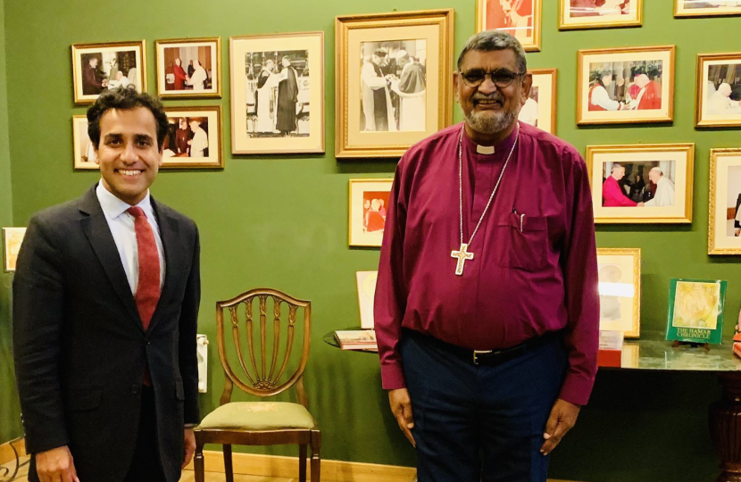 Rehman with AB Ernest