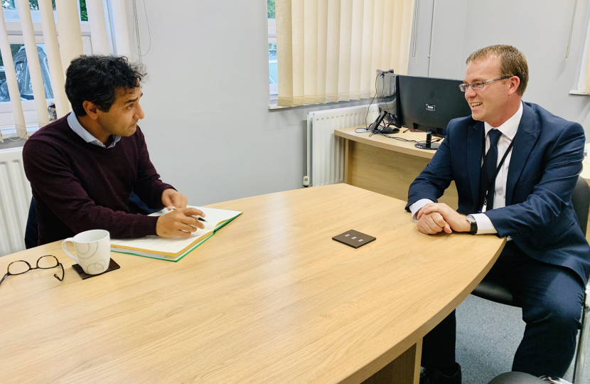 Rehman with Andy Minchin