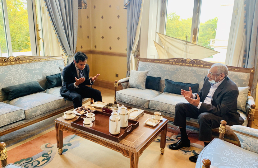 Rehman with the Ambassador of Kuwait