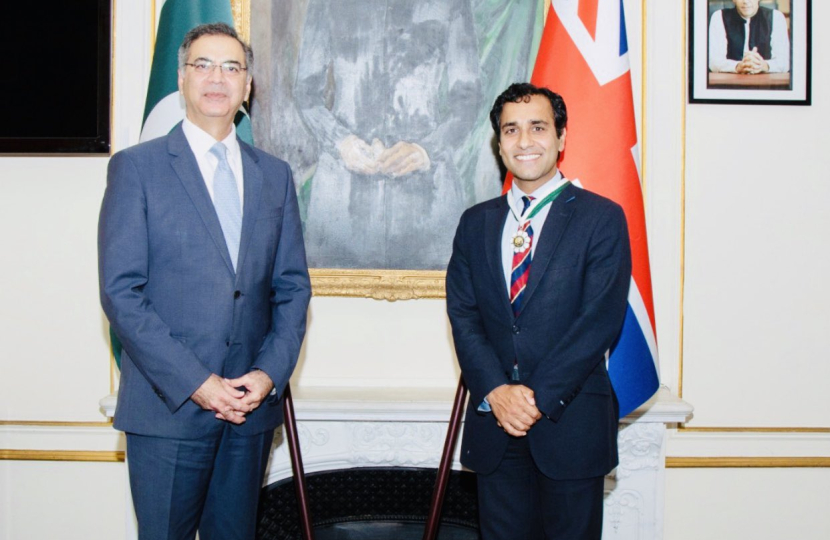 Rehman at the award ceremony