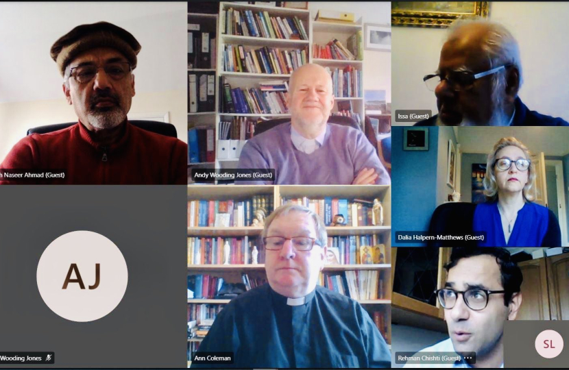 Screenshot of virtual meeting