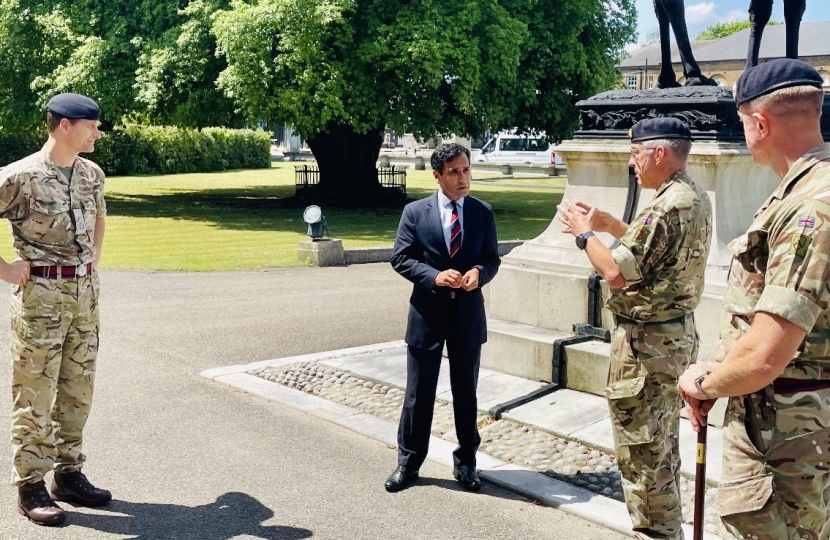 Rehman at Brompton Barracks