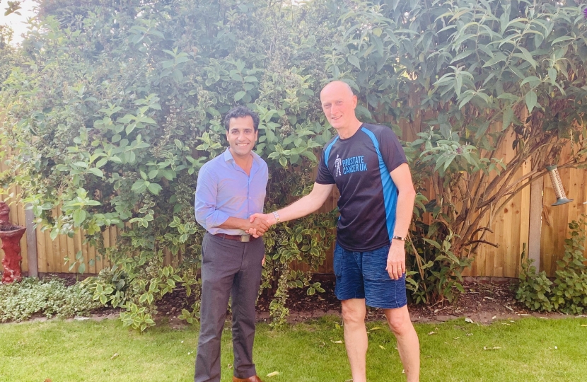 Rehman with constituent Paul