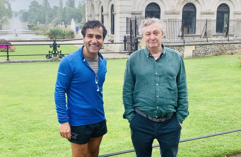 Rehman with the Portuguese Ambassador