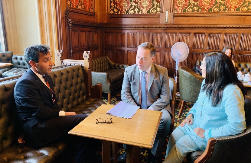 Rehman with Minister Adams & Yasmin Qureshi MP