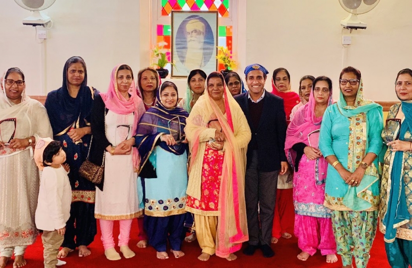 Rehman at the Gurdwara event