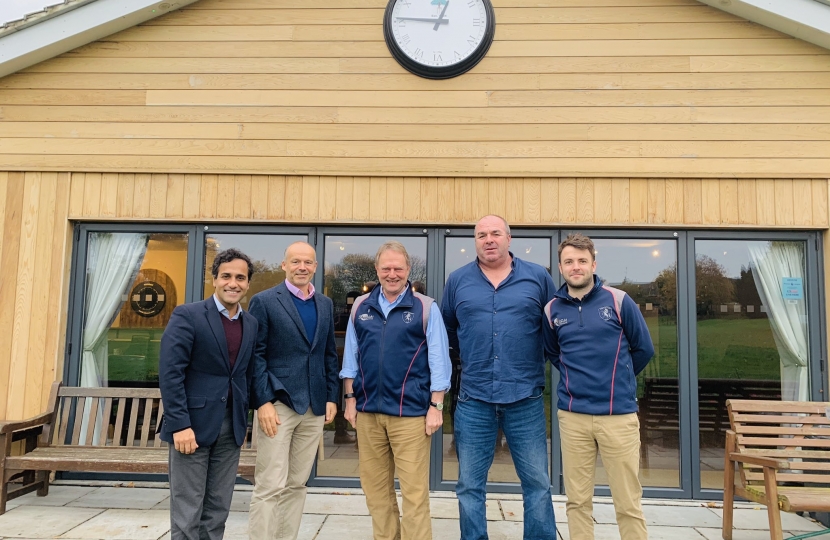 Rehman with Kent Cricket leadership