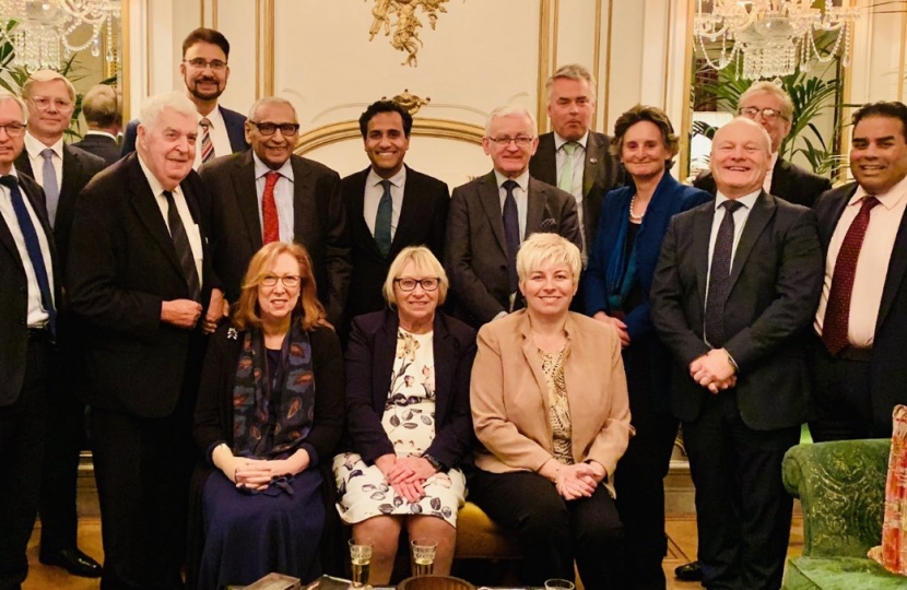 Picture of attendees at the dinner