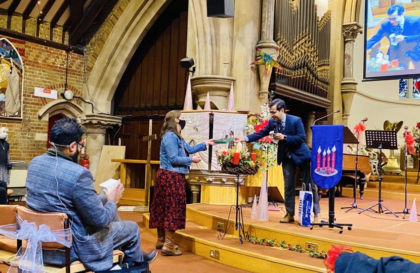 Rehman at the leaving service
