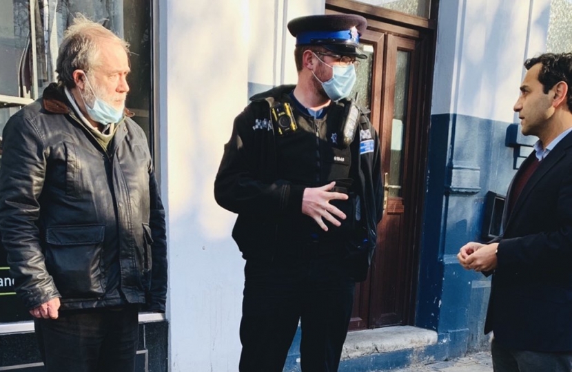 Rehman with a local PCSO