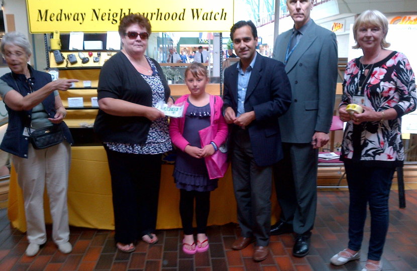 Rehman with the Medway Neighbourhood Watch Association