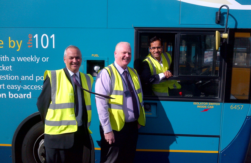 Rehman at Arriva bus depot