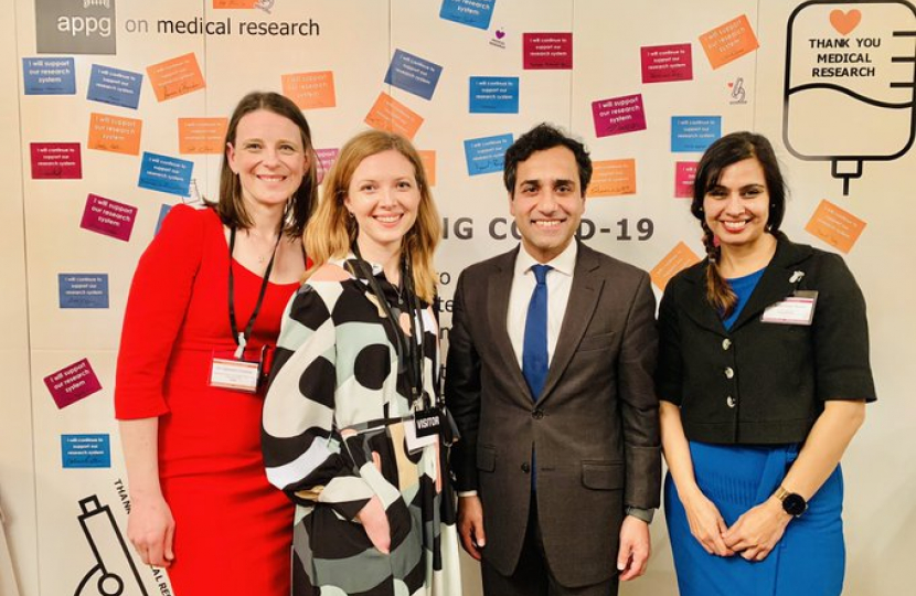 Rehman attends reception for APPG on Medical Research
