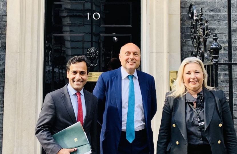 Rehman with Andrew Griffith MP & Kim Hollis QC