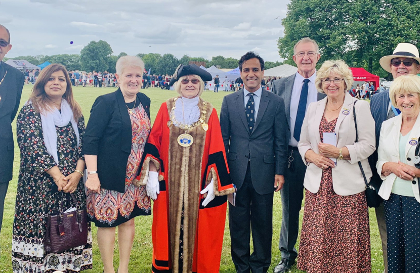 Rehman at the Medway Armed Forces Day event