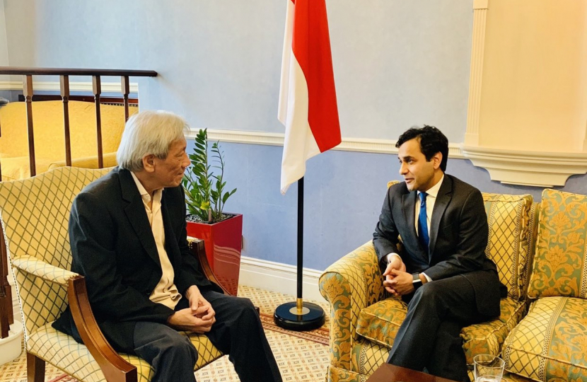 Rehman with H.E. Lim Thuan Kuan