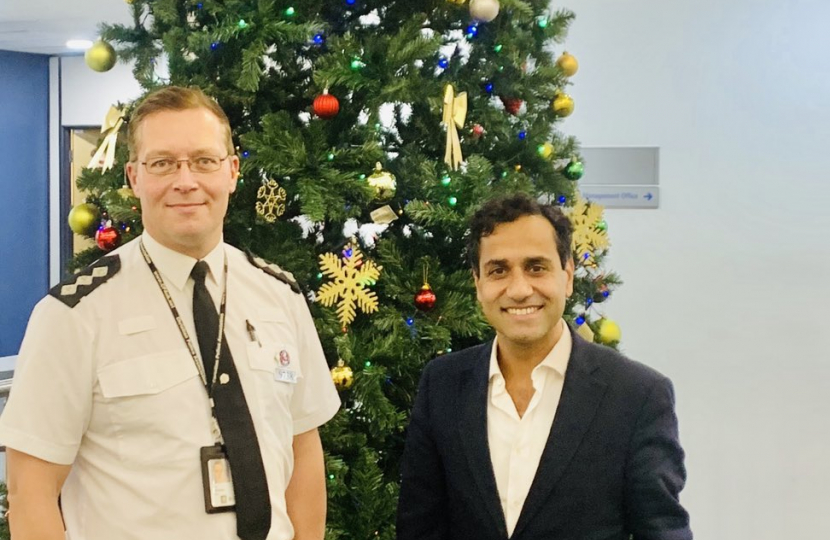 Rehman with Kent Police