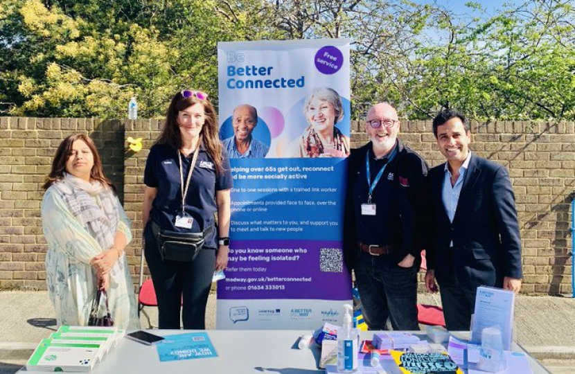 Rehman & Cllr Nusrat Ahmed with Medway Public Health 